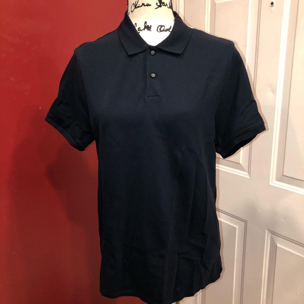 SANDRO PARIS NAVY BLUE POLO SHIRT